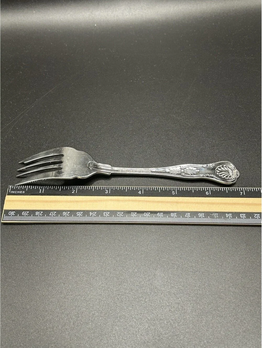 Vintage Set Of 4 Towle Hotel Kings Salad Forks Stainless Flatware Shell Handle